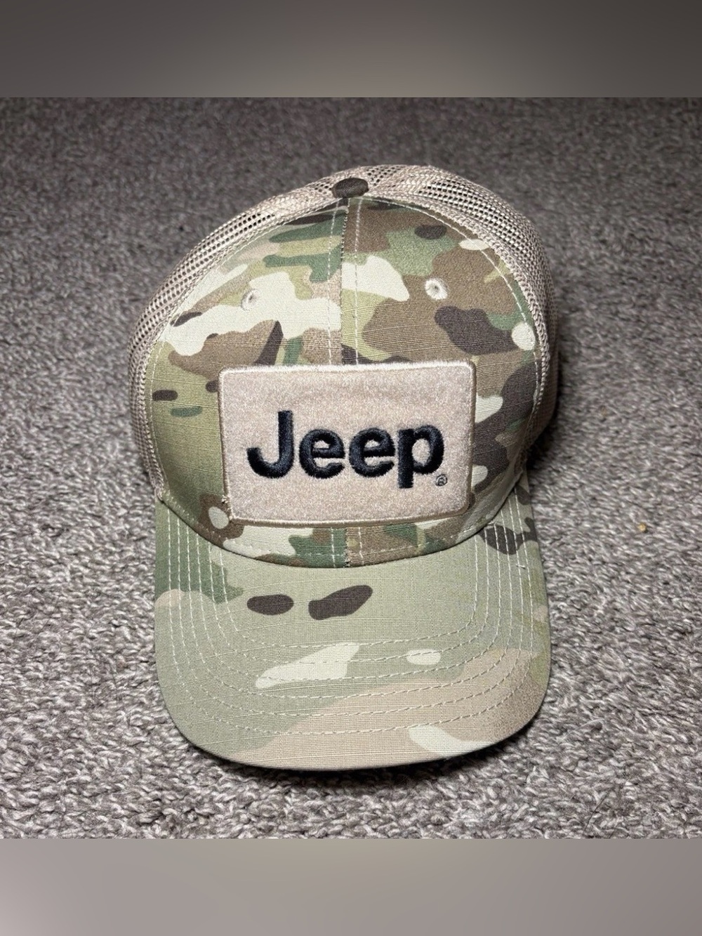 Jeep Tactical Camo Trucker Hat Snapback MultiCam OCP Mesh Patch Cap